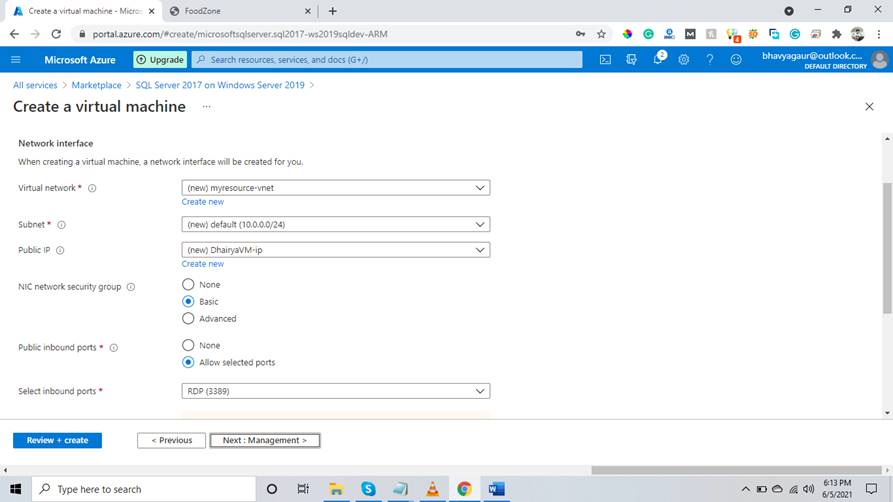 How To Create A SQL Server Instance In The Managed Virtual Machine